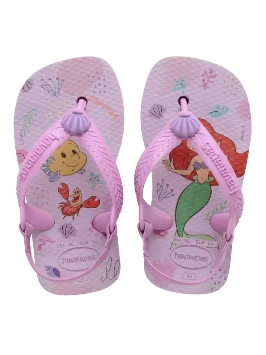 Детские сандалии Havaianas Disney Classics "Русалочка", бренд — изображение 3 из 3, лавандовый