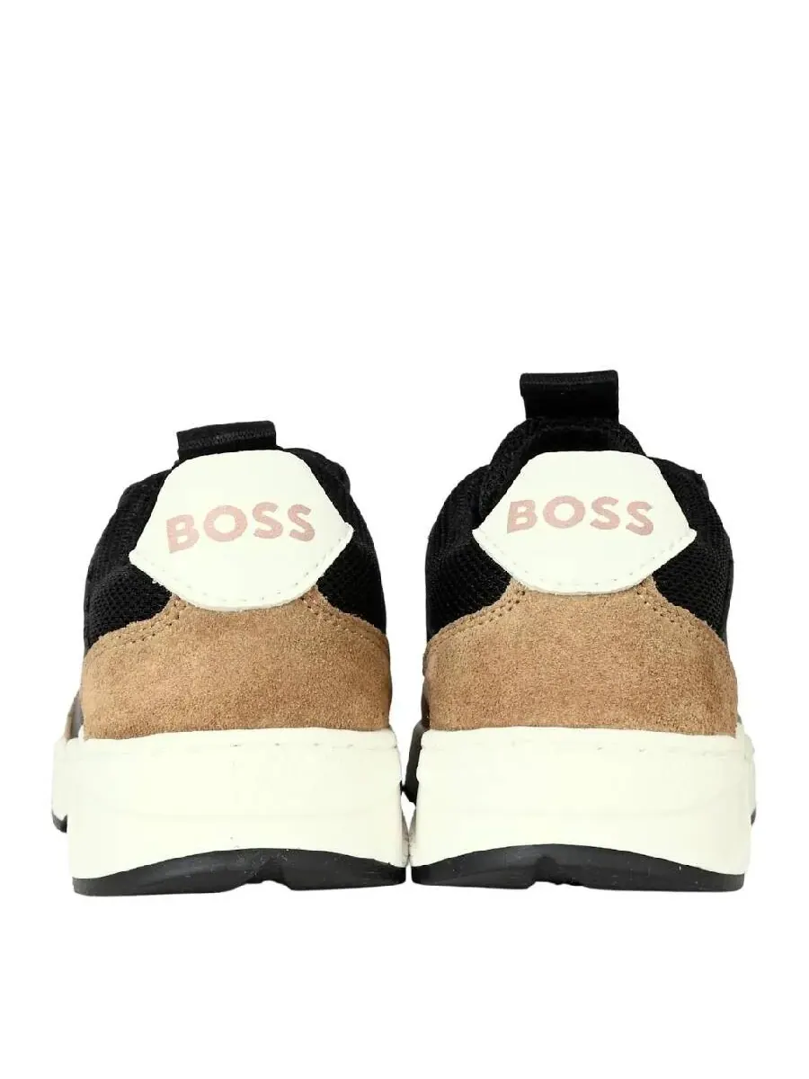 Кроссовки для мальчиков Hugo Boss с логотипом — изображение 3 из 3, коричневый
