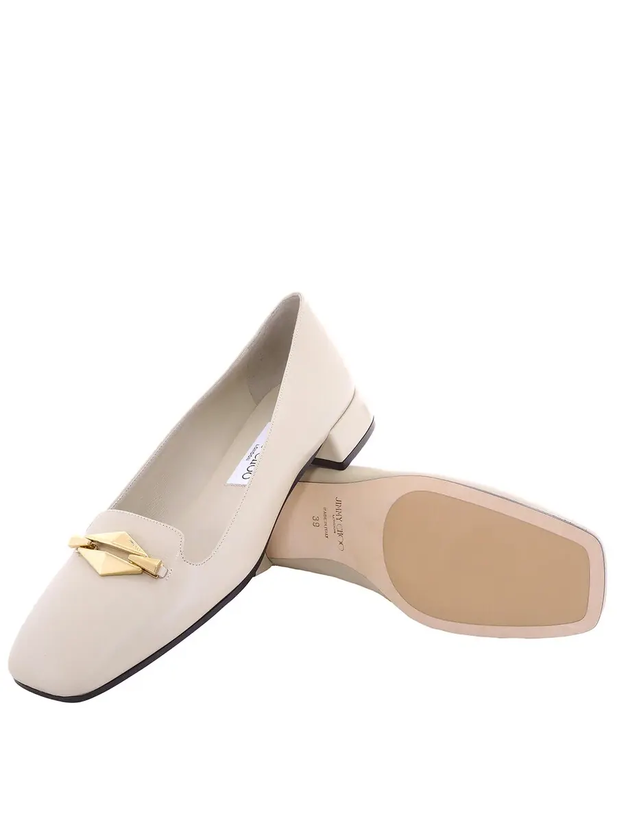 Туфли-лодочки Jimmy Choo Ravi из кожи наппа — изображение 2 из 4, золотистый