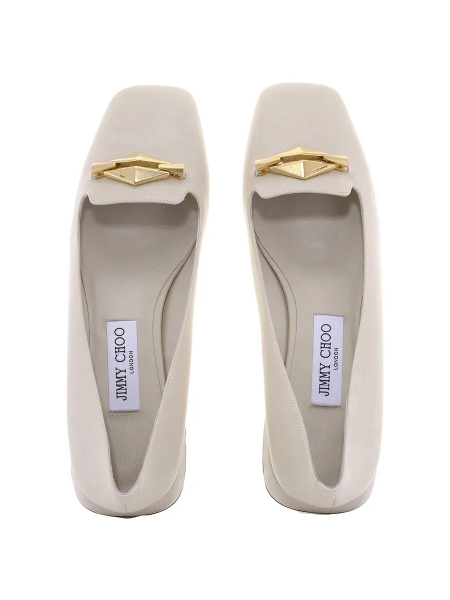 Туфли-лодочки Jimmy Choo Ravi из кожи наппа — изображение 3 из 4, золотистый