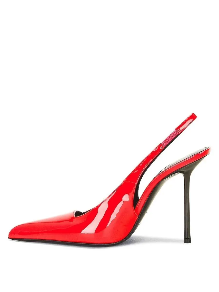 Туфли-лодочки на ремешке Saint Laurent Paloma — изображение 2 из 4, коралловый