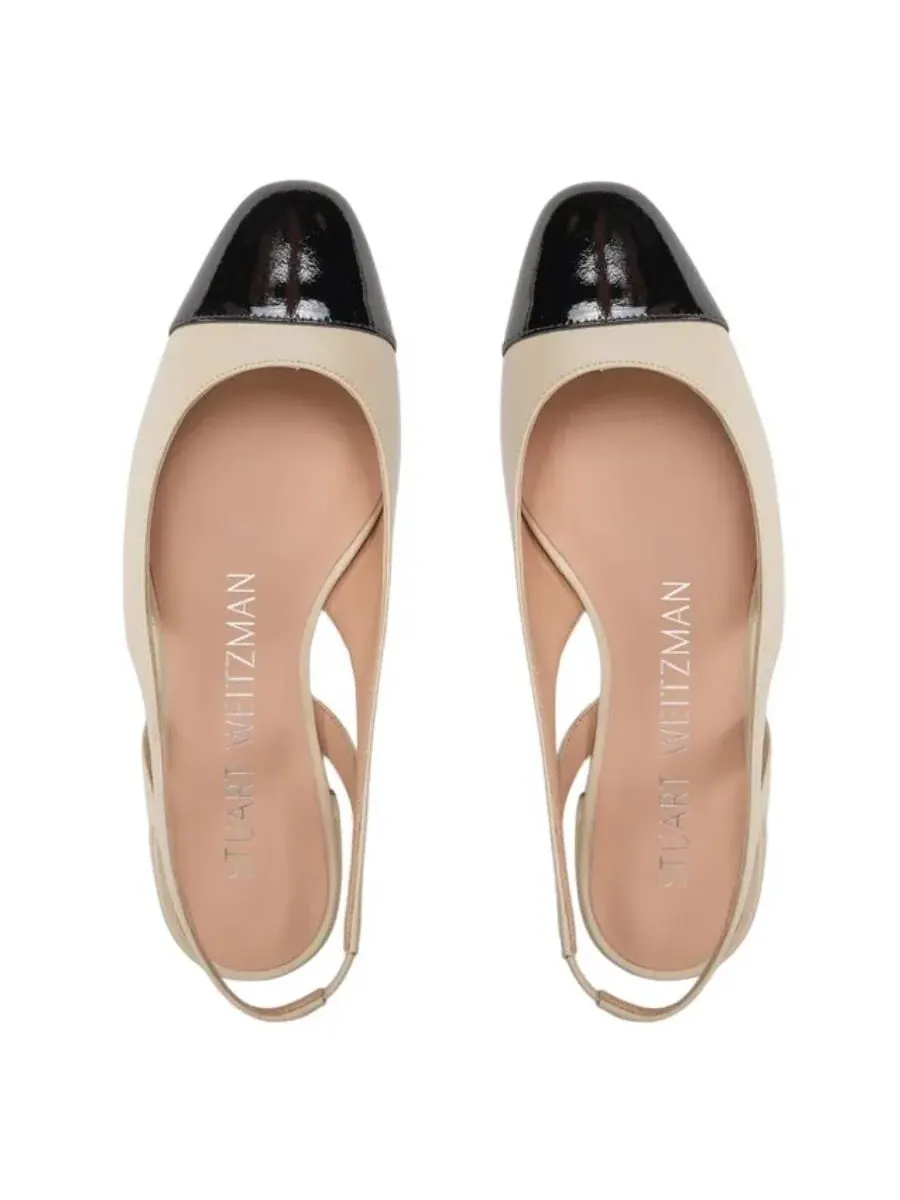 Элегантные кожаные туфли с ремешком сзади Stuart Weitzman — изображение 3 из 3, черный