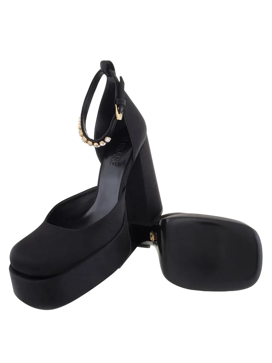 Туфли на платформе Versace Medusa Aevitas — изображение 2 из 3, черный/золотистый
