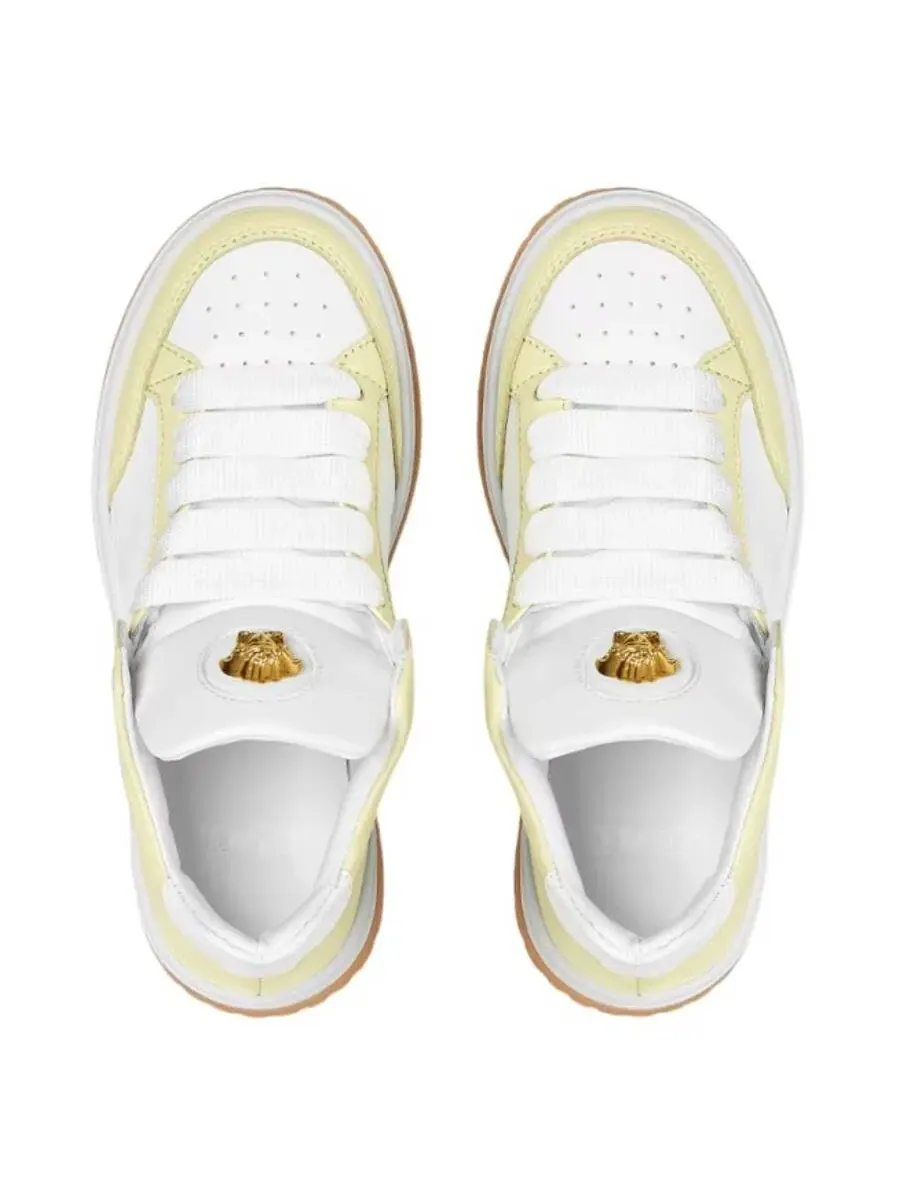 Кроссовки Young Versace La Medusa — изображение 3 из 3, бледный желтый/белый