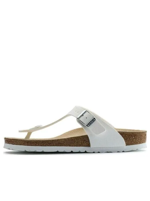 Тапочки gizeh birko-flor 'white' Birkenstock — изображение 1 из 4, белый