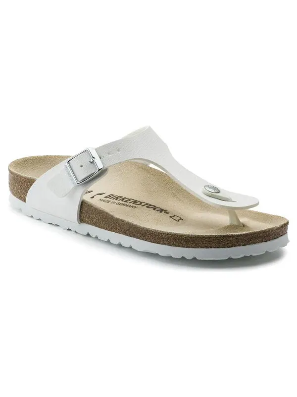 Тапочки gizeh birko-flor 'white' Birkenstock — изображение 2 из 4, белый