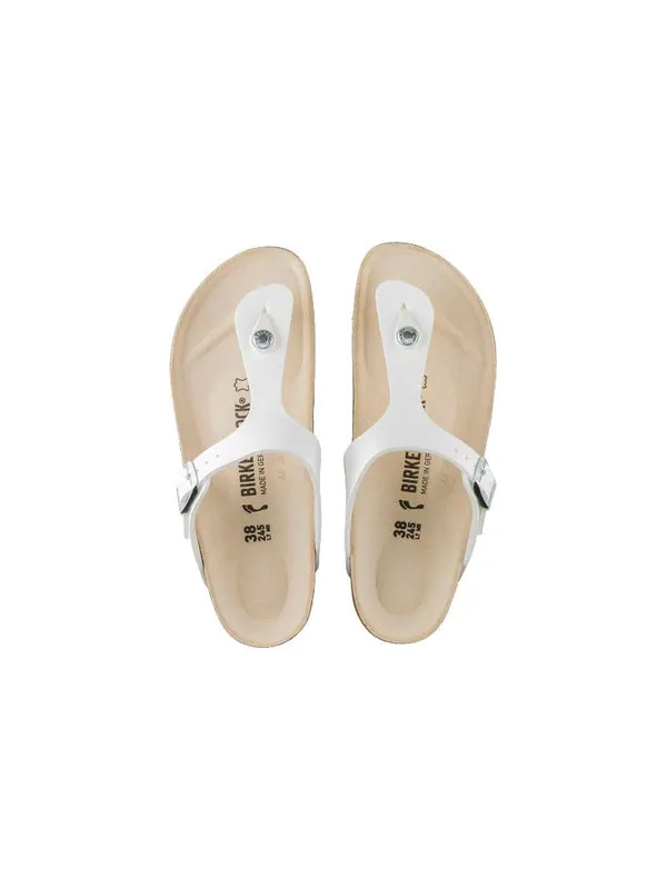 Тапочки gizeh birko-flor 'white' Birkenstock — изображение 4 из 4, белый