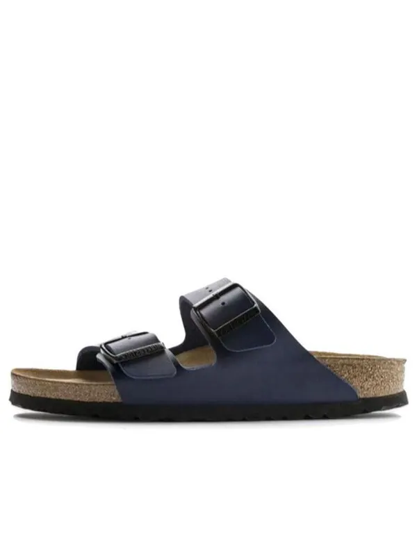 Тапочки arizona soft footbed birko-flor 'blue' Birkenstock — изображение 1 из 4, синий