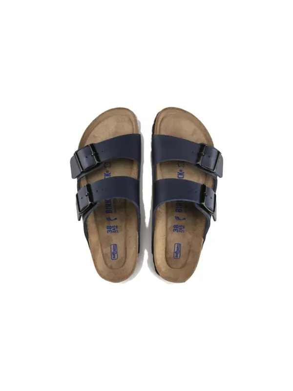 Тапочки arizona soft footbed birko-flor 'blue' Birkenstock — изображение 4 из 4, синий