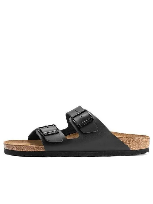Тапочки arizona birko-flor 'black' Birkenstock, черный ДУБЛЬ — изображение 1 из 4