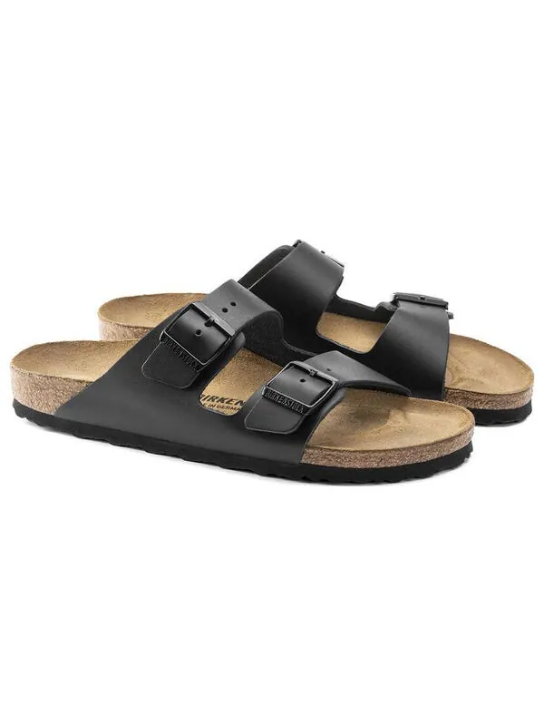Тапочки arizona birko-flor 'black' Birkenstock, черный ДУБЛЬ — изображение 3 из 4