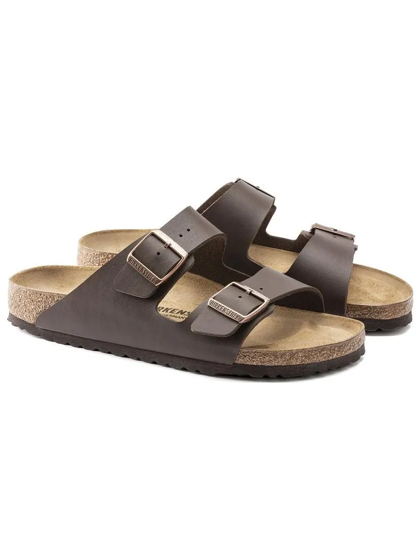 Сандалии Birkenstock Arizona Birko-Flor унисекс — изображение 3 из 4, коричневый