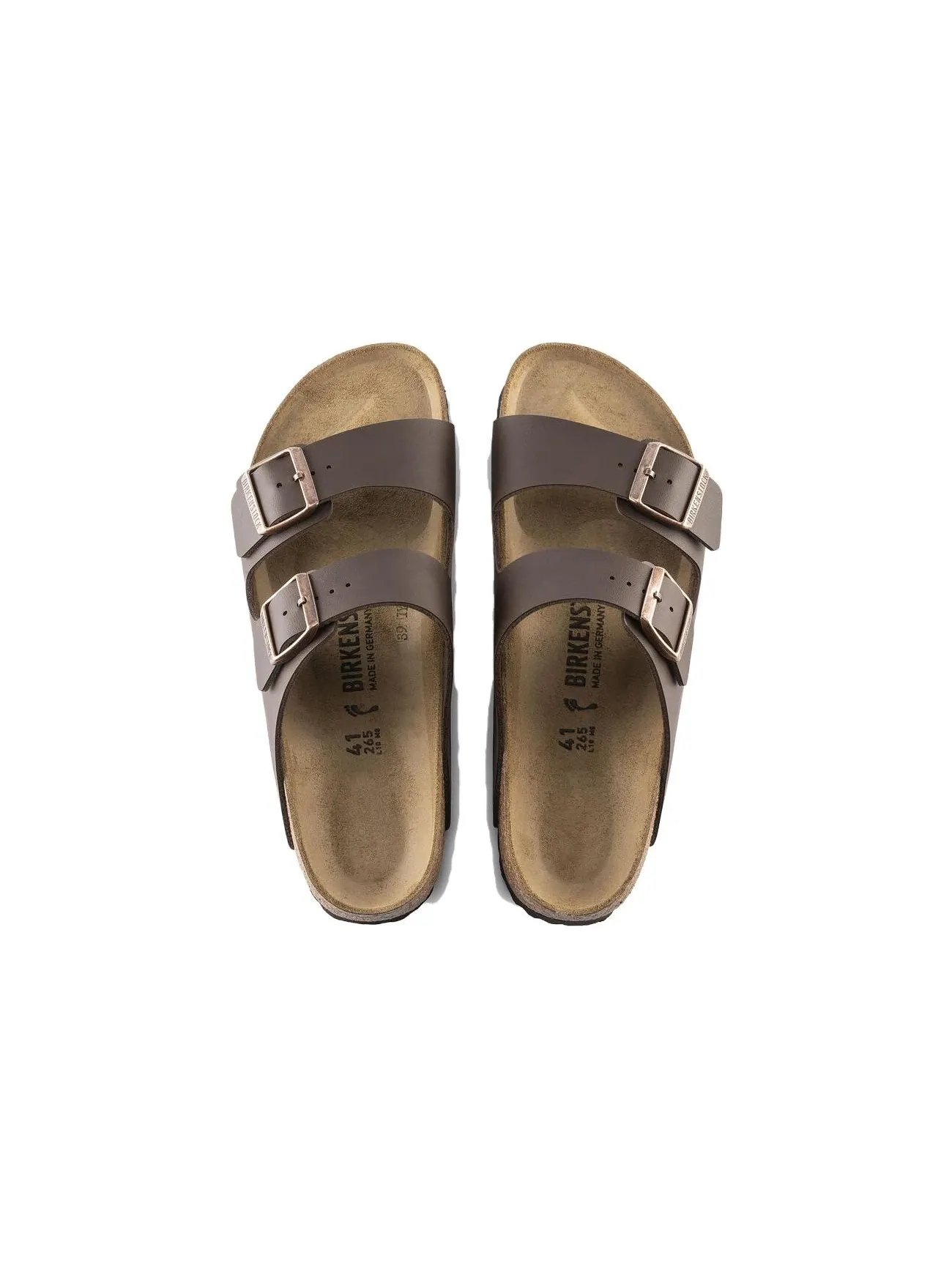 Сандалии Birkenstock Arizona Birko-Flor унисекс — изображение 4 из 4, коричневый