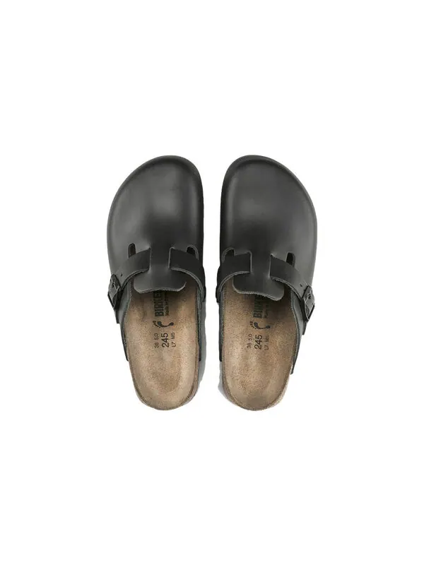 Тапочки boston super grip natural leather 'black' Birkenstock — изображение 4 из 4, черный
