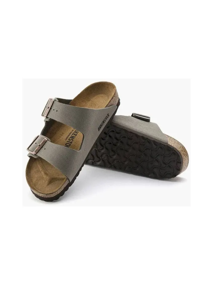 Сандалии Birkenstock Arizona Birkibuc узкие — изображение 3 из 4, серый