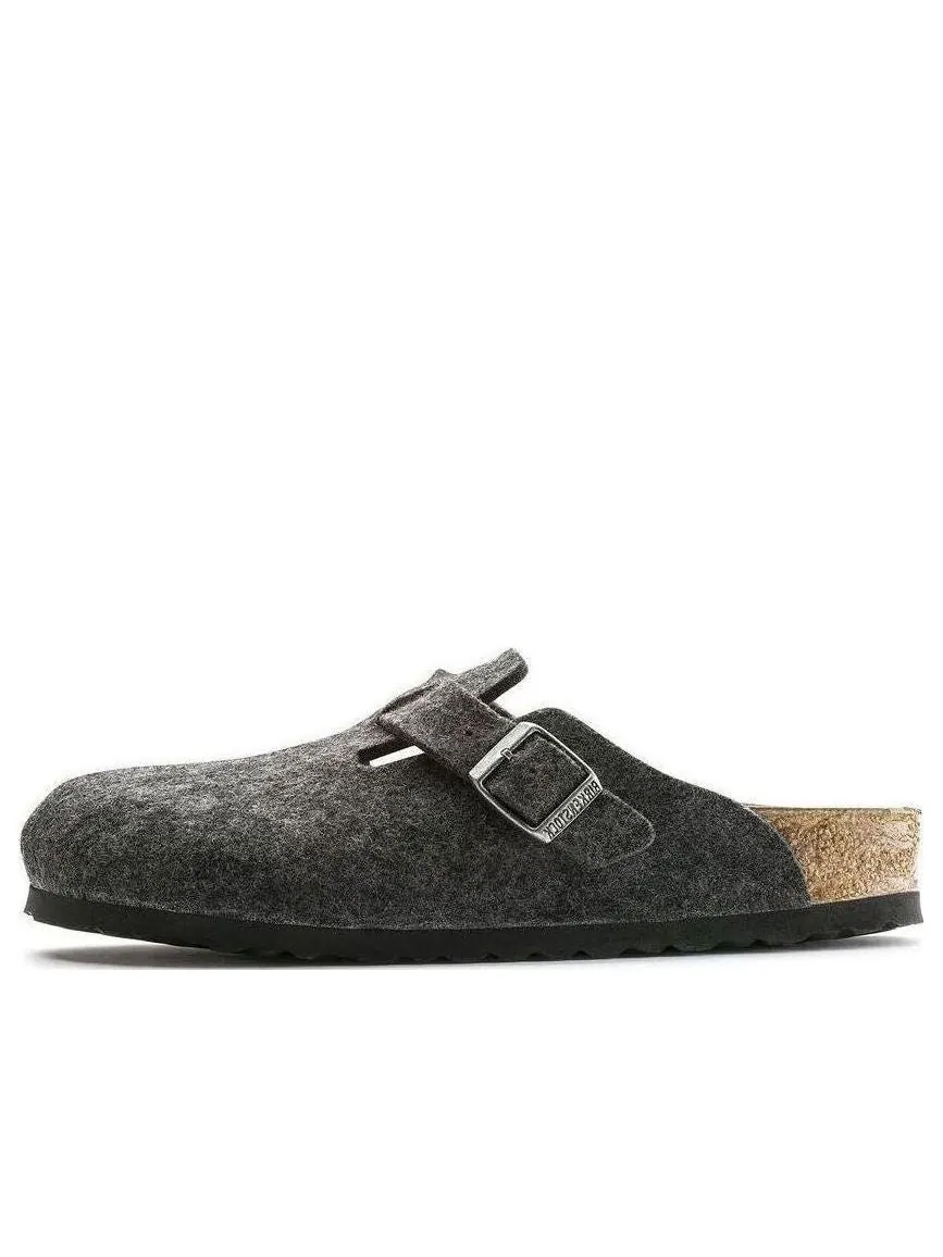 Кроссовки Birkenstock Boston Narrow 'Wool Felt Anthracite' — изображение 1 из 5, серый