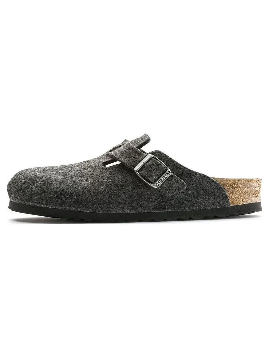 Кроссовки Birkenstock Boston Narrow 'Wool Felt Anthracite' — изображение 2 из 5, серый