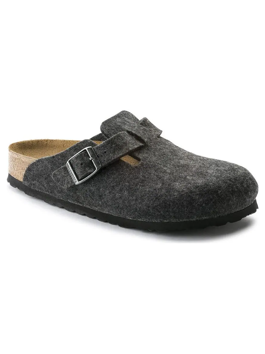 Кроссовки Birkenstock Boston Narrow 'Wool Felt Anthracite' — изображение 3 из 5, серый