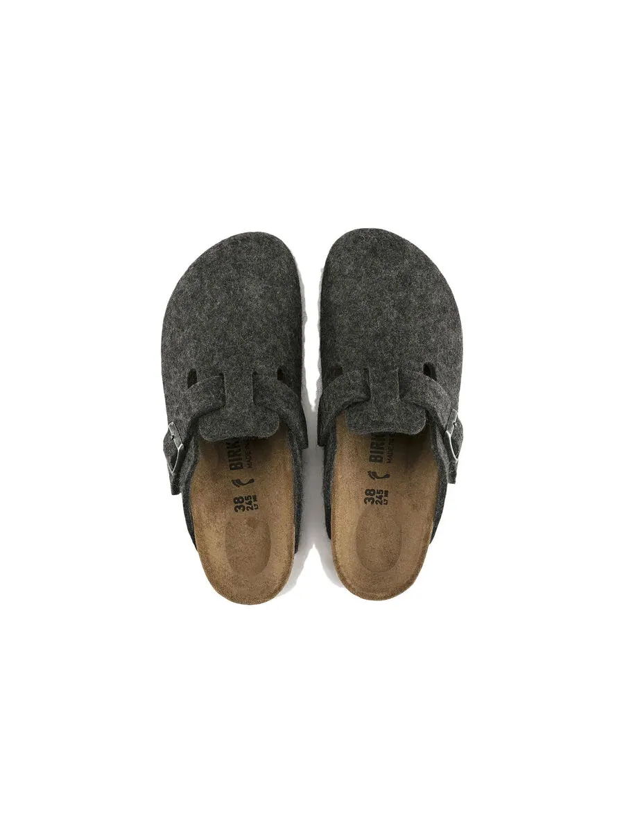 Кроссовки Birkenstock Boston Narrow 'Wool Felt Anthracite' — изображение 5 из 5, серый