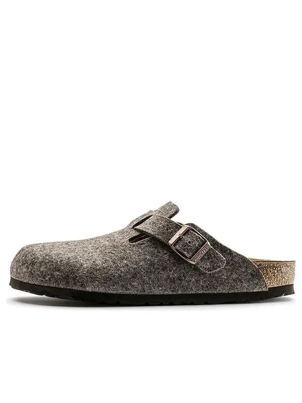 Тапочки boston wool felt sandals 'cacao' Birkenstock — изображение 1 из 4, коричневый