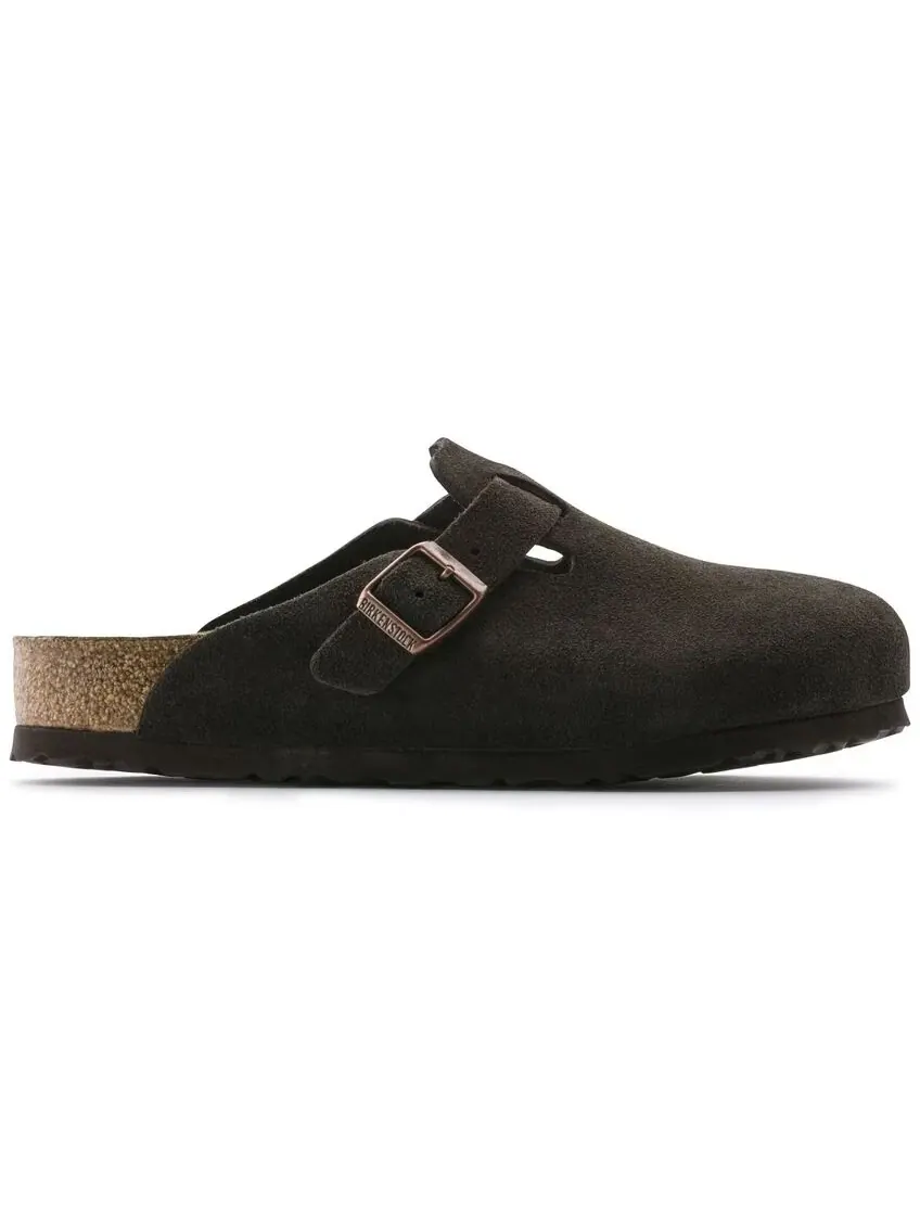 Коричневые клоги Birkenstock Boston Soft Footbed