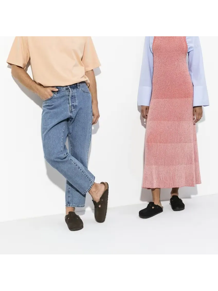 Коричневые клоги Birkenstock Boston Soft Footbed — изображение 2 из 12, коричневый