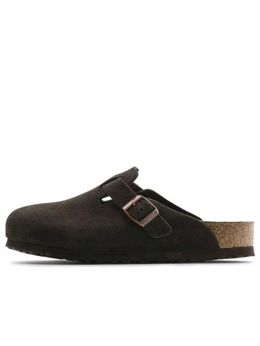 Кроссовки Birkenstock Boston Soft Footbed Suede Leather Narrow Fit 'Mocha' — изображение 1 из 4, коричневый