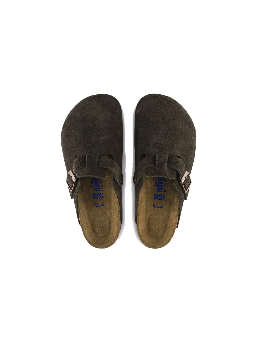 Кроссовки Birkenstock Boston Soft Footbed Suede Leather Narrow Fit 'Mocha' — изображение 2 из 4, коричневый