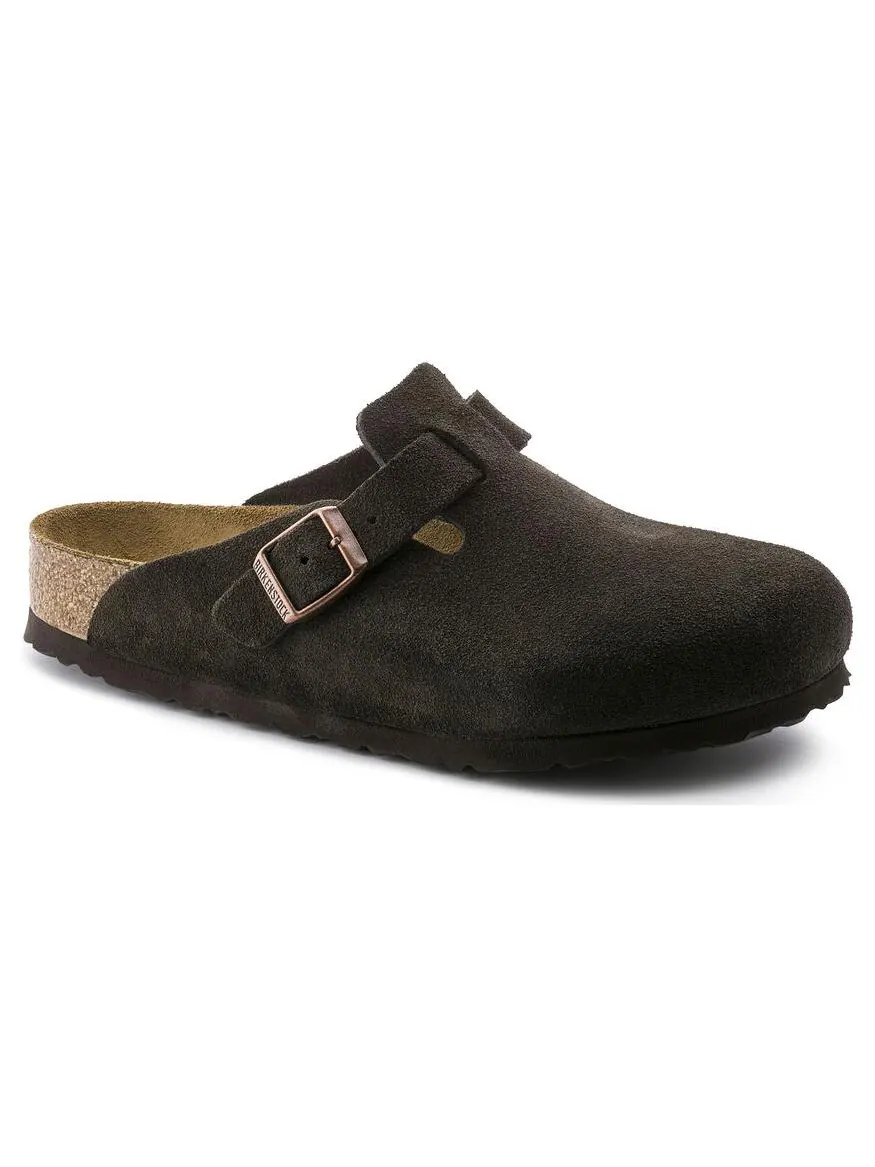 Кроссовки Birkenstock Boston Soft Footbed Suede Leather Narrow Fit 'Mocha' — изображение 3 из 4, коричневый