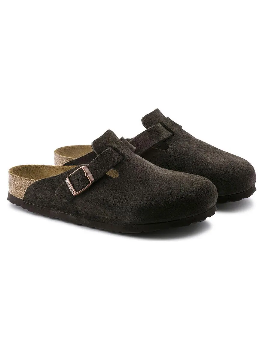 Кроссовки Birkenstock Boston Soft Footbed Suede Leather Narrow Fit 'Mocha' — изображение 4 из 4, коричневый
