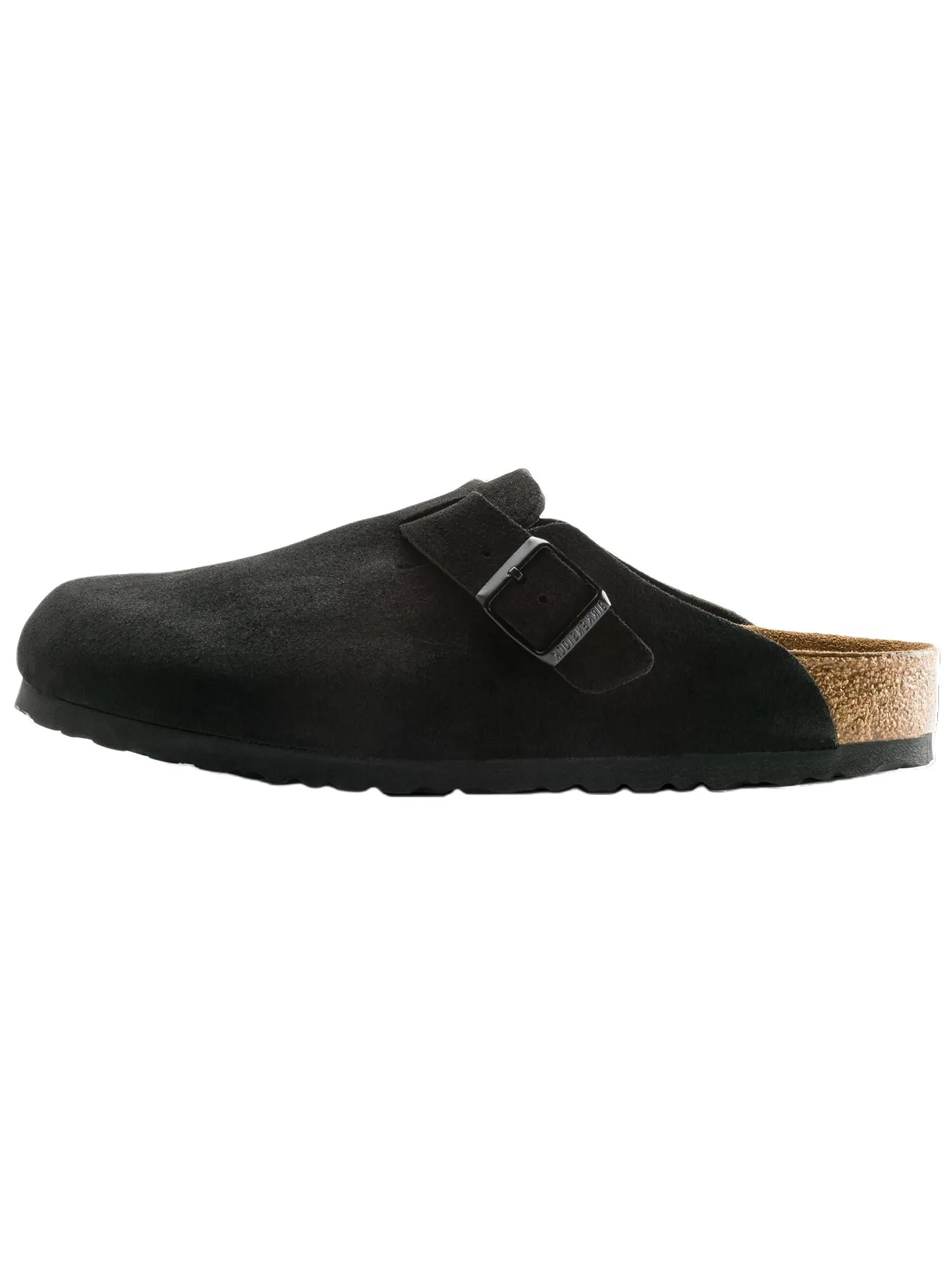 Мюли Birkenstock Boston Soft Footbed Suede Leather — изображение 1 из 6, черный