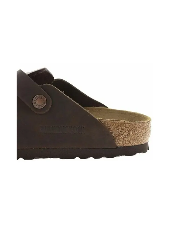 Мюли Birkenstock Boston Oiled Leather узкие, унисекс — изображение 4 из 4, хабана