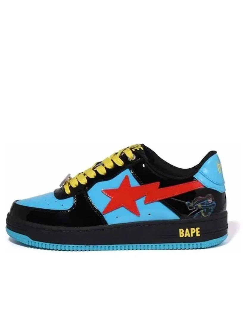 Кроссовки A BATHING APE x Marvel Comics Bape Sta Low 'Black Blue' — изображение 1 из 1