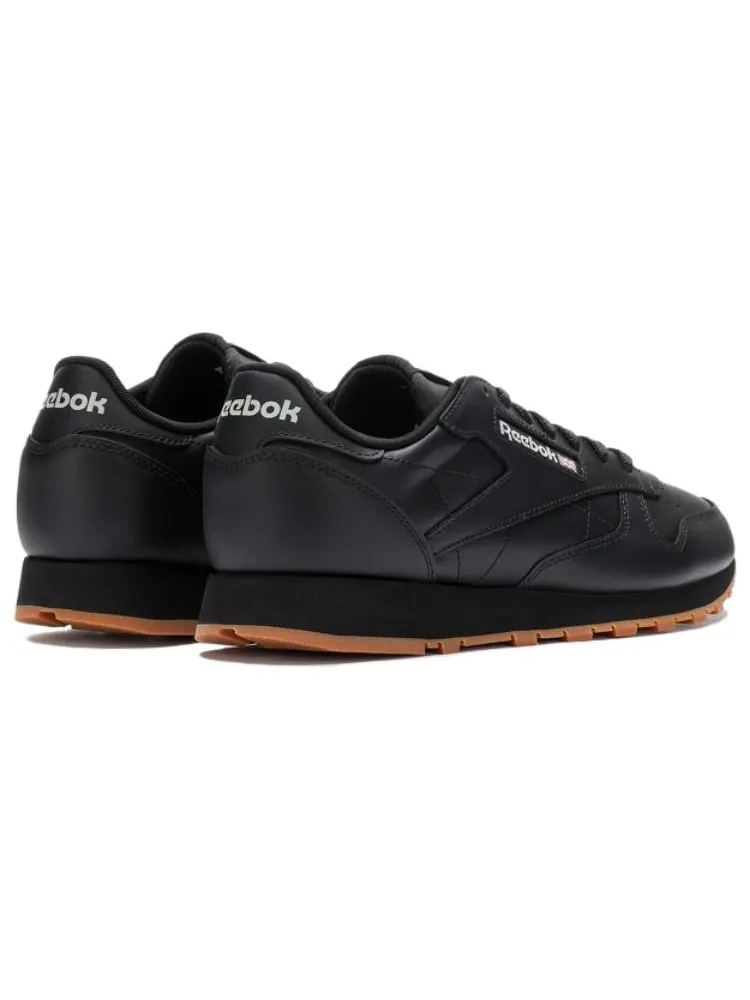 Кроссовки Reebok Classic Leather 'Core Black' — изображение 3 из 4, черный