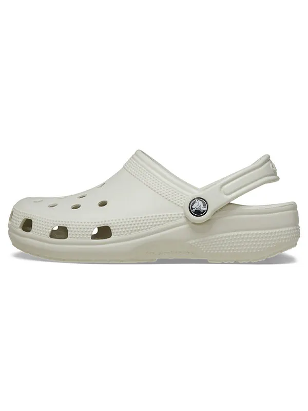 Кроссовки classic clogs 'linen' Crocs — изображение 2 из 4, белый