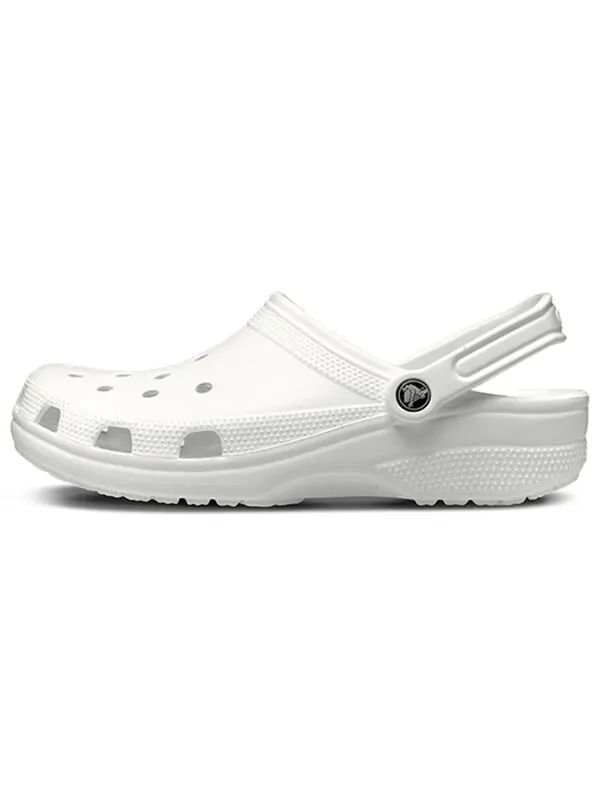 Сандалии classic clog 'classic white' Crocs — изображение 2 из 4, белый