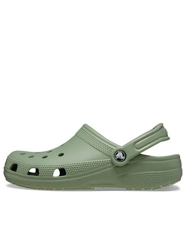 Кроссовки classic clogs 'moss green' Crocs — изображение 1 из 4, зеленый