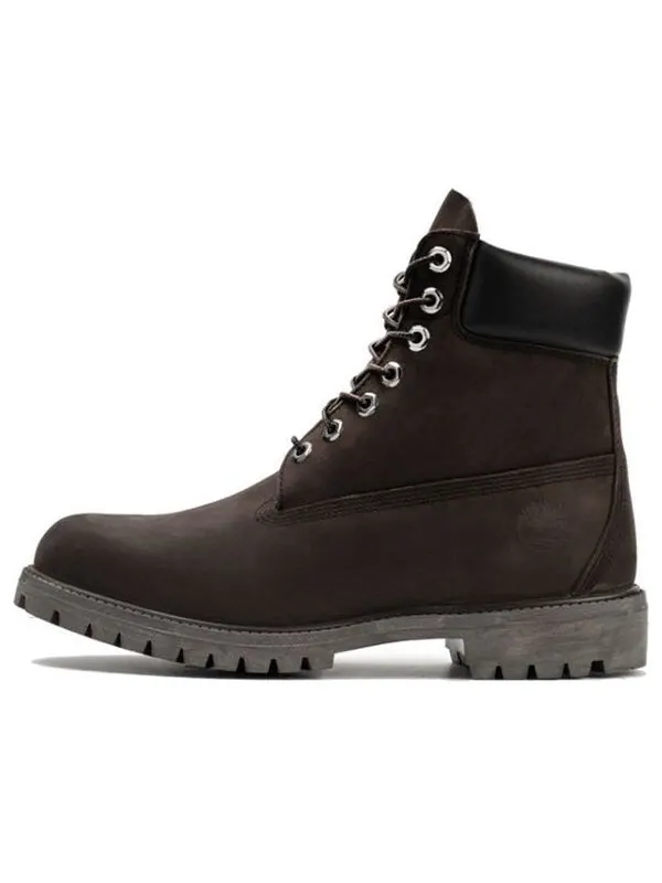 Кроссовки icon 6'' premium wide fit boots 'dark brown nubuck' Timberland — изображение 1 из 4, черный/темный коричневый