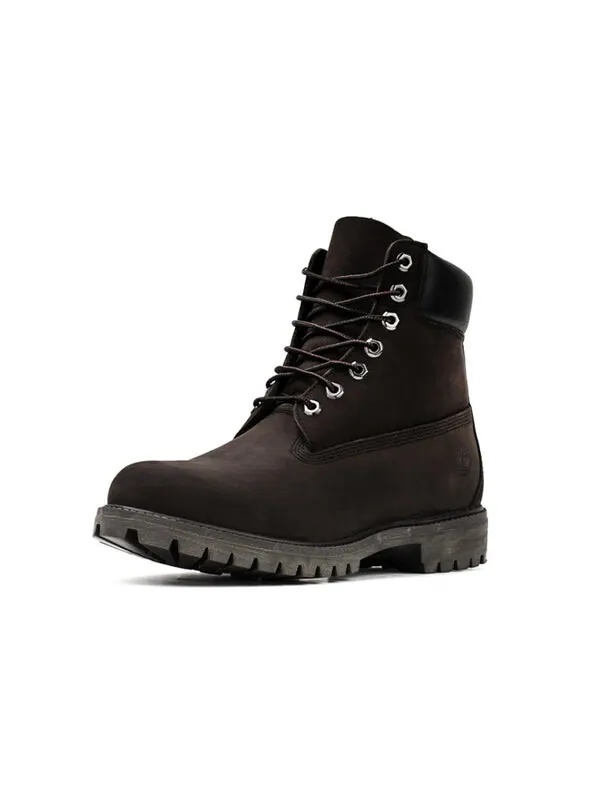 Кроссовки icon 6'' premium wide fit boots 'dark brown nubuck' Timberland — изображение 2 из 4, черный/темный коричневый