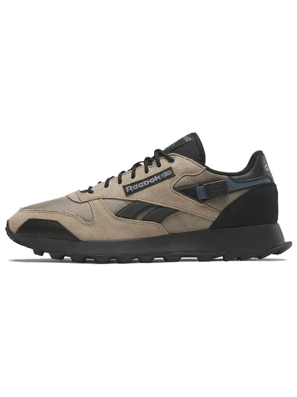 Кроссовки classic leather 'boulder beige' Reebok — изображение 2 из 4, бежевый/синий