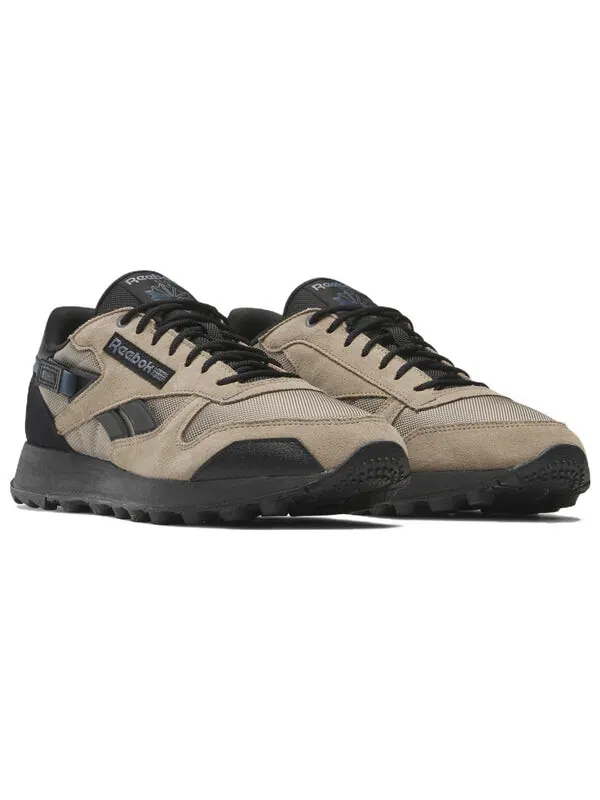 Кроссовки classic leather 'boulder beige' Reebok — изображение 3 из 4, бежевый/синий