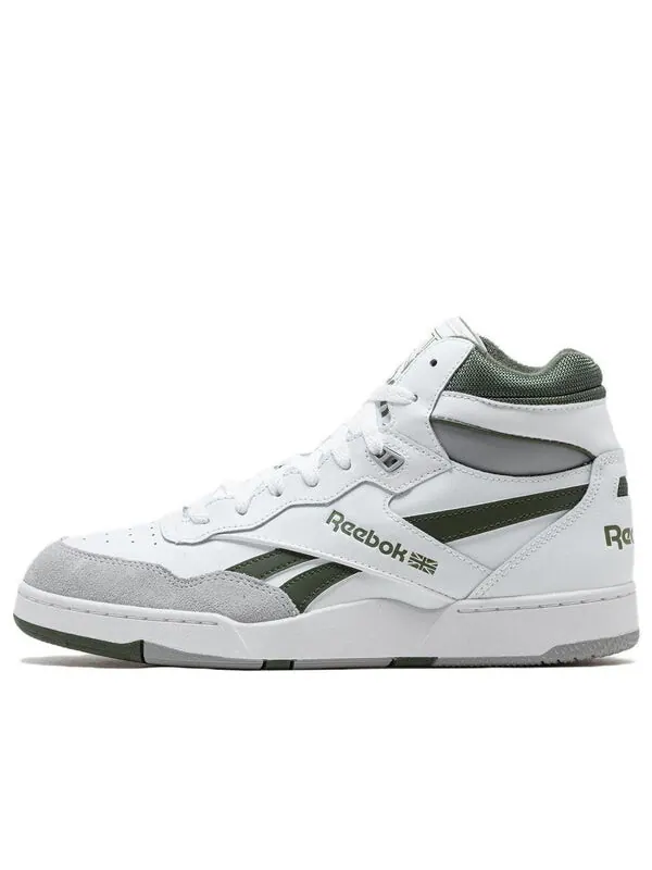 Кроссовки bb 4000 ii mid 'white varsity green' Reebok — изображение 1 из 4, белый/серый/зеленый