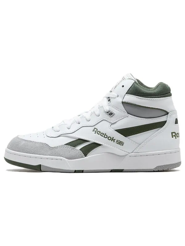 Кроссовки bb 4000 ii mid 'white varsity green' Reebok — изображение 2 из 4, белый/серый/зеленый