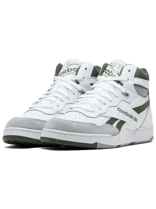 Кроссовки bb 4000 ii mid 'white varsity green' Reebok — изображение 4 из 4, белый/серый/зеленый