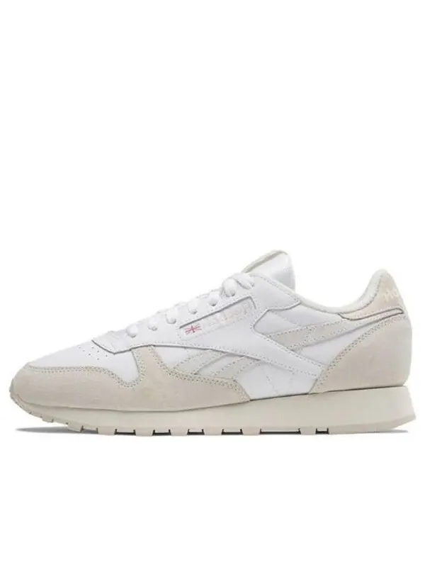 Кроссовки classic leather 'white chalk stucco' Reebok — изображение 1 из 4, белый