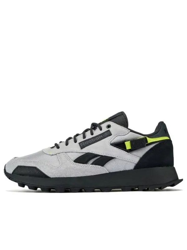 Кроссовки classic leather 'grey 2 black' Reebok — изображение 1 из 3, серый/серый/черный