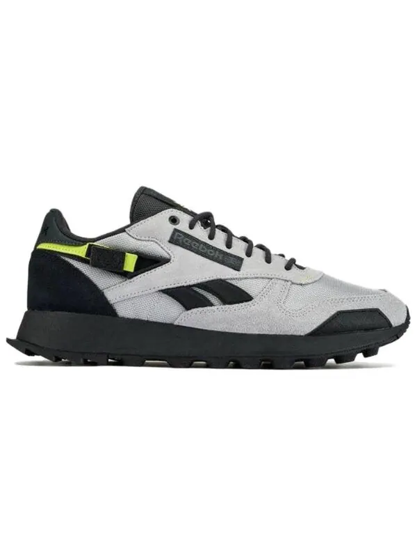 Кроссовки classic leather 'grey 2 black' Reebok — изображение 3 из 3, серый/серый/черный