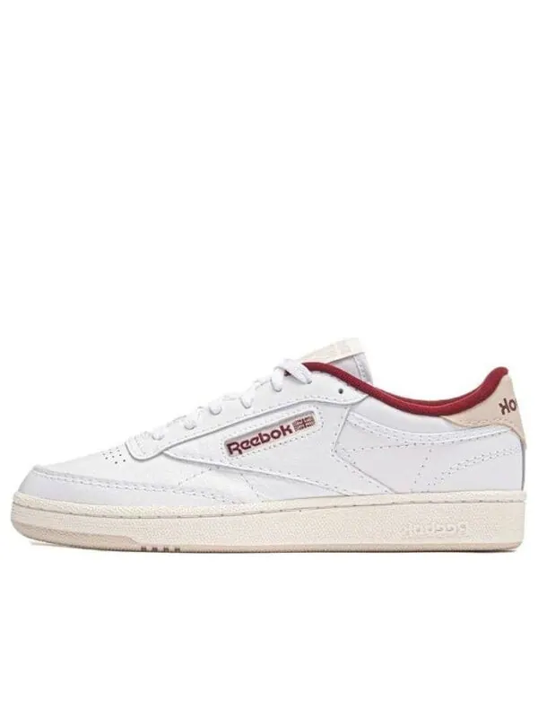 Кроссовки club c85 shoes 'white classic maroon' Reebok — изображение 1 из 4, белый//классический