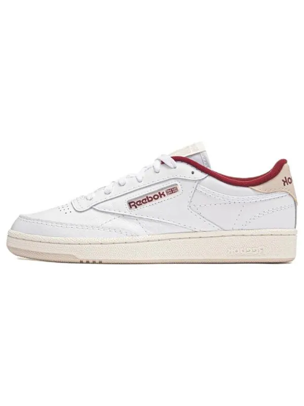 Кроссовки club c85 shoes 'white classic maroon' Reebok — изображение 2 из 4, белый//классический