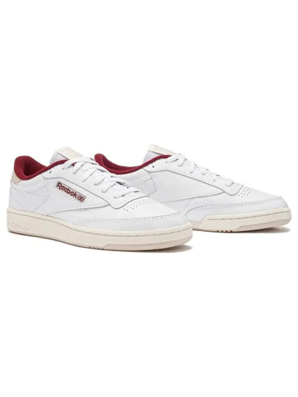 Кроссовки club c85 shoes 'white classic maroon' Reebok — изображение 4 из 4, белый//классический